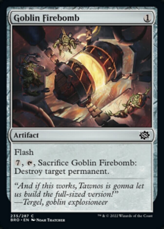 Goblin Firebomb [The Brothers' War] MTG Single Magic: The Gathering  | Multizone: Comics And Games