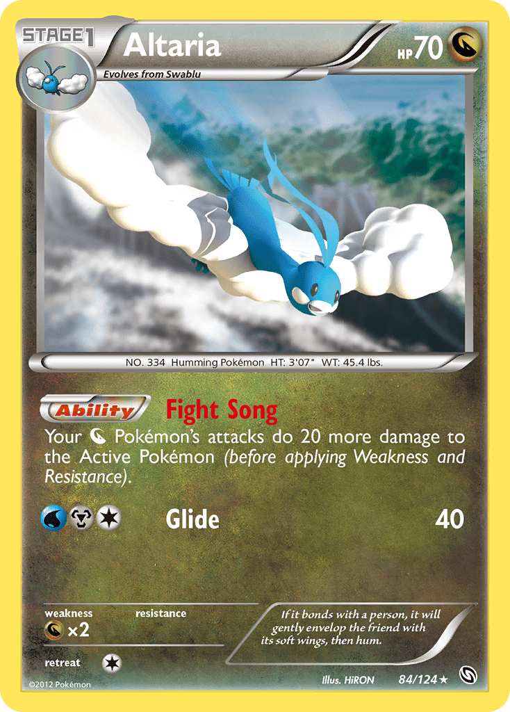 Altaria (84/124) [Black & White: Dragons Exalted] Pokemon Single Pokémon  | Multizone: Comics And Games