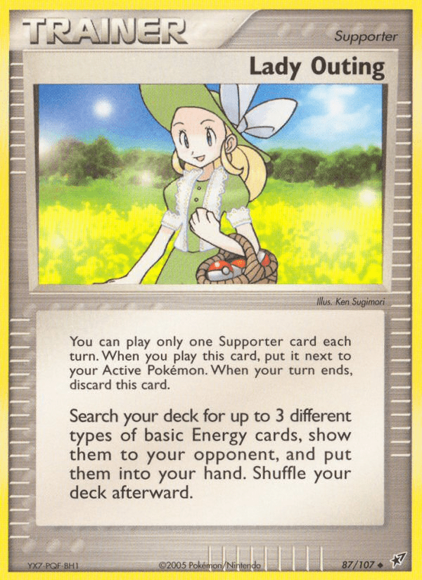 Lady Outing (87/107) [EX: Deoxys] Pokemon Single Pokémon  | Multizone: Comics And Games