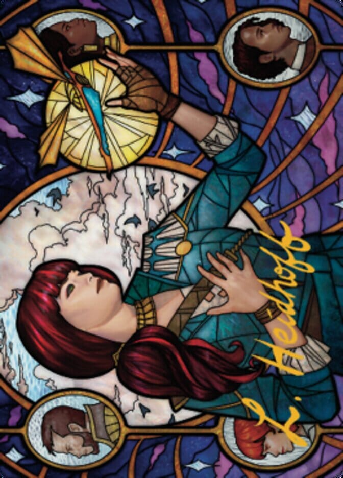 Jhoira, Ageless Innovator Art Card (Gold-Stamped Signature) [Dominaria United Art Series] MTG Single Magic: The Gathering  | Multizone: Comics And Games
