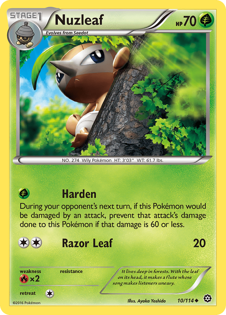 Nuzleaf (10/114) [XY: Steam Siege] Pokemon Single Pokémon  | Multizone: Comics And Games