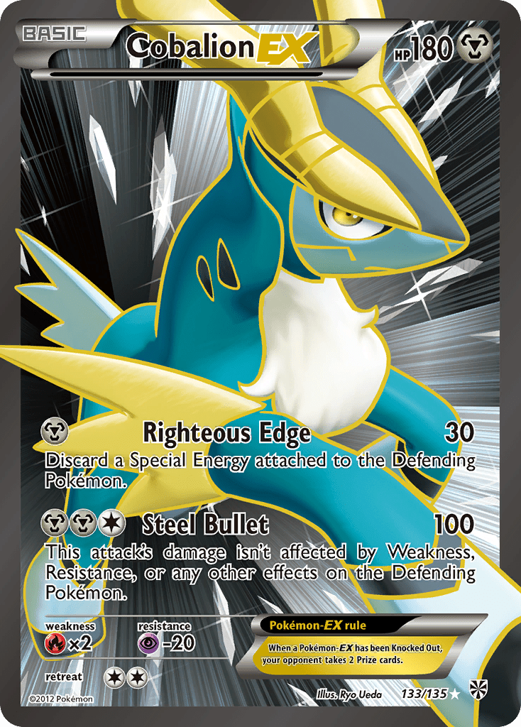 Cobalion EX (133/135) [Black & White: Plasma Storm] Pokemon Single Pokémon  | Multizone: Comics And Games