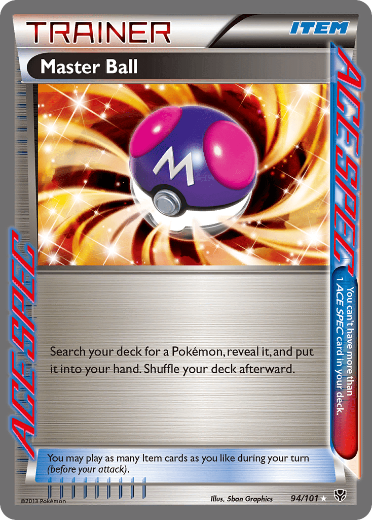 Master Ball (94/101) [Black & White: Plasma Blast] Pokemon Single Pokémon  | Multizone: Comics And Games