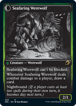 Suspicious Stowaway // Seafaring Werewolf [Innistrad: Double Feature] MTG Single Magic: The Gathering  | Multizone: Comics And Games