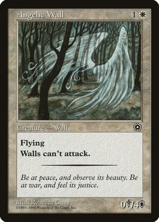 Angelic Wall [Portal Second Age] MTG Single Magic: The Gathering  | Multizone: Comics And Games