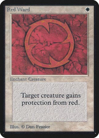 Red Ward [Limited Edition Alpha] MTG Single Magic: The Gathering  | Multizone: Comics And Games