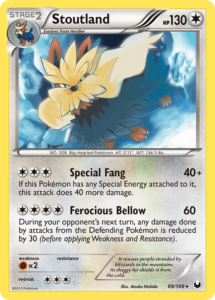 Stoutland (88/108) [Black & White: Dark Explorers] Pokemon Single Pokémon  | Multizone: Comics And Games
