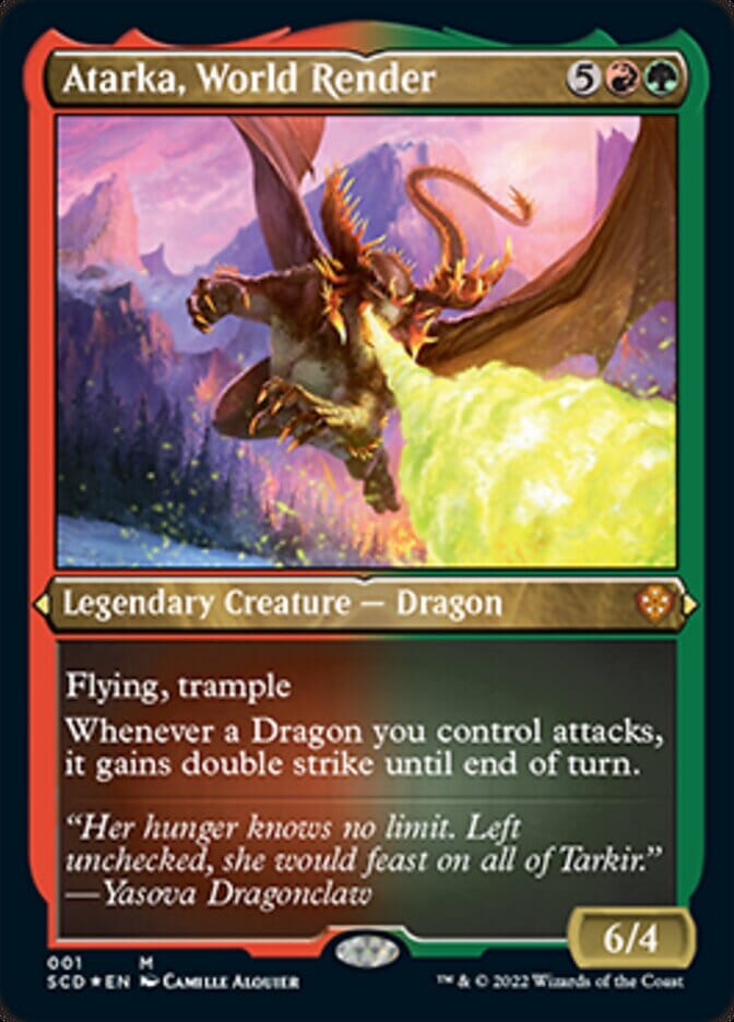 Atarka, World Render (Foil Etched) [Starter Commander Decks] MTG Single Magic: The Gathering  | Multizone: Comics And Games