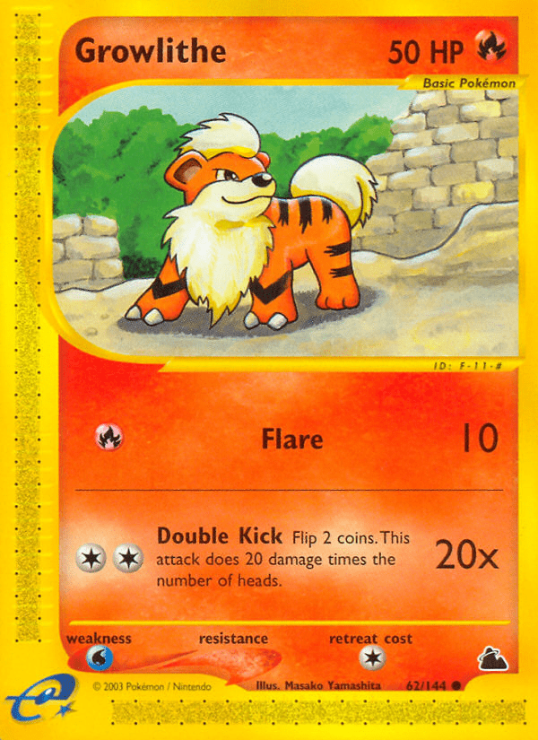 Growlithe (62/144) [Skyridge] Pokemon Single Pokémon  | Multizone: Comics And Games
