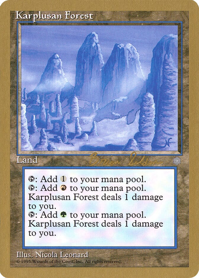 Karplusan Forest (Brian Selden) [World Championship Decks 1998] MTG Single Magic: The Gathering  | Multizone: Comics And Games