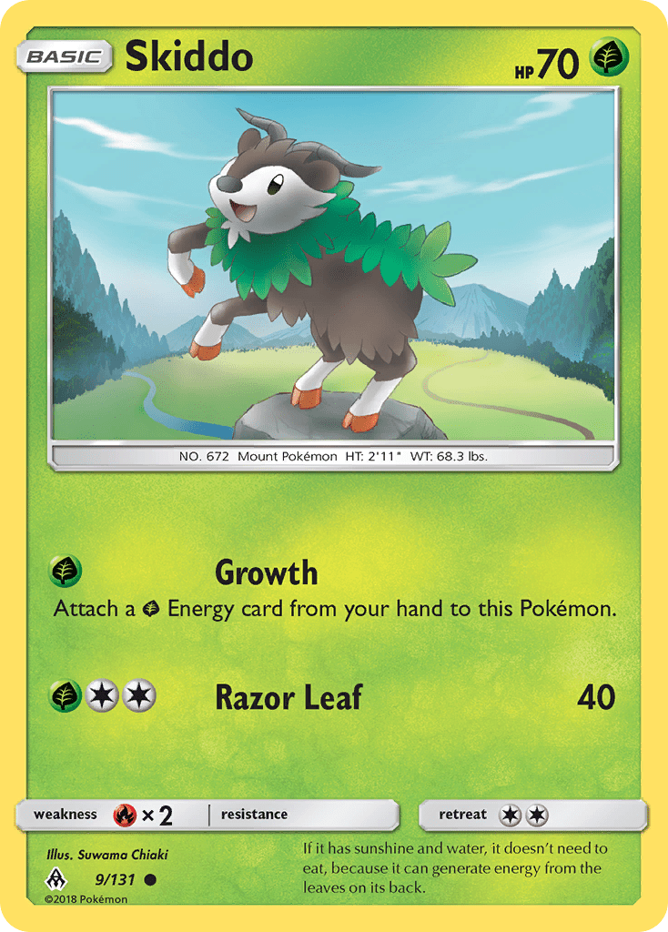 Skiddo (9/131) [Sun & Moon: Forbidden Light] Pokemon Single Pokémon  | Multizone: Comics And Games