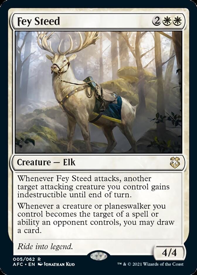 Fey Steed [Dungeons & Dragons: Adventures in the Forgotten Realms Commander] MTG Single Magic: The Gathering  | Multizone: Comics And Games