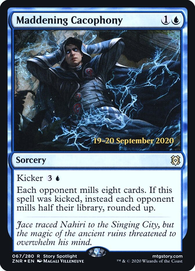 Maddening Cacophony [Zendikar Rising Prerelease Promos] MTG Single Magic: The Gathering  | Multizone: Comics And Games
