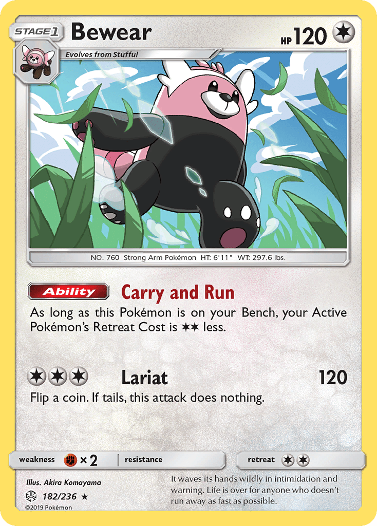 Bewear (182/236) [Sun & Moon: Cosmic Eclipse] Pokemon Single Pokémon  | Multizone: Comics And Games