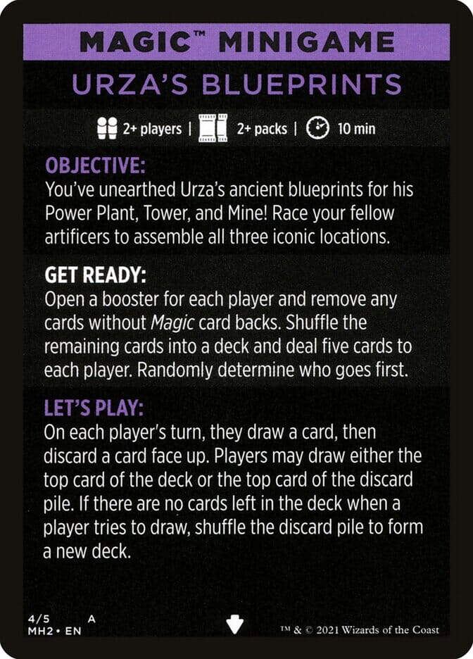 Urza's Blueprints (Magic Minigame) [Modern Horizons 2 Minigame] MTG Single Magic: The Gathering  | Multizone: Comics And Games
