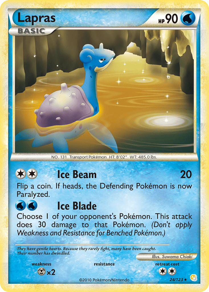 Lapras (24/123) [HeartGold & SoulSilver: Base Set] Pokemon Single Pokémon  | Multizone: Comics And Games