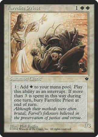 Farrelite Priest [Fallen Empires] MTG Single Magic: The Gathering  | Multizone: Comics And Games