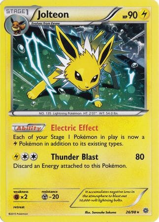 Jolteon (26/98) (Cosmos Holo) [XY: Ancient Origins] Pokemon Single Pokémon  | Multizone: Comics And Games