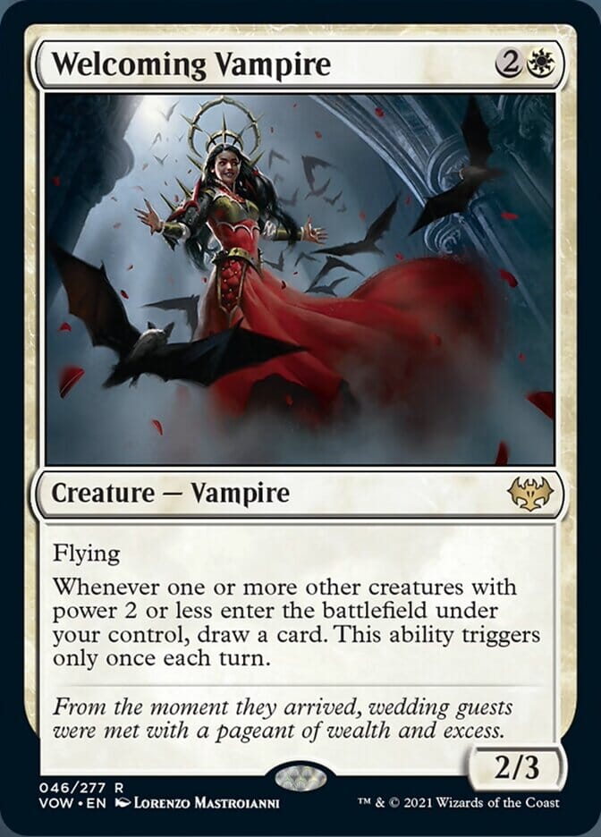Welcoming Vampire [Innistrad: Crimson Vow] MTG Single Magic: The Gathering  | Multizone: Comics And Games