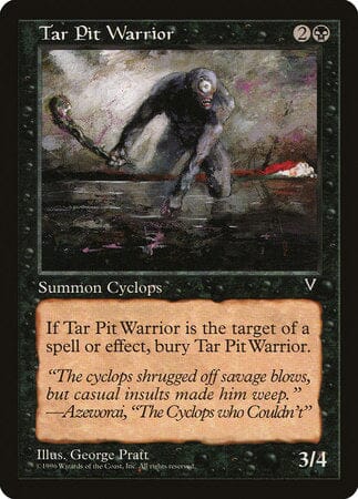 Tar Pit Warrior [Visions] MTG Single Magic: The Gathering  | Multizone: Comics And Games