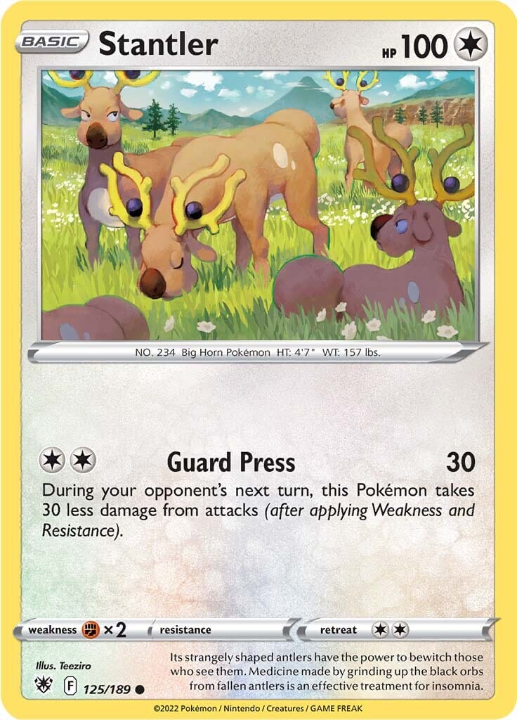 Stantler (125/189) [Sword & Shield: Astral Radiance] Pokemon Single Pokémon  | Multizone: Comics And Games