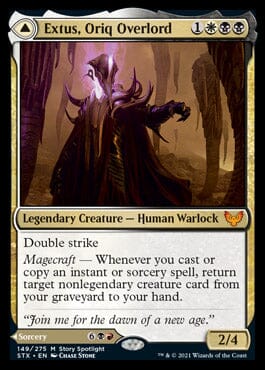 Extus, Oriq Overlord // Awaken the Blood Avatar [Strixhaven: School of Mages] MTG Single Magic: The Gathering  | Multizone: Comics And Games