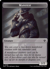 Insect (0016) // Manifest Double-Sided Token [Murders at Karlov Manor Commander Tokens] MTG Single Magic: The Gathering  | Multizone: Comics And Games