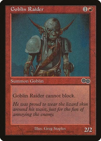 Goblin Raider [Urza's Saga] MTG Single Magic: The Gathering  | Multizone: Comics And Games