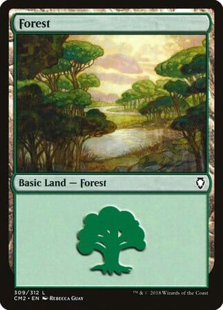 Forest (309) [Commander Anthology Volume II] MTG Single Magic: The Gathering  | Multizone: Comics And Games