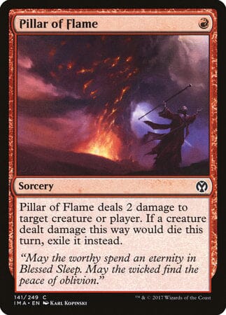 Pillar of Flame [Iconic Masters] MTG Single Magic: The Gathering  | Multizone: Comics And Games