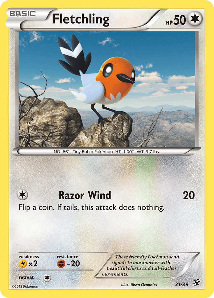 Fletchling (31/39) [XY: Kalos Starter Set] Pokemon Single Pokémon  | Multizone: Comics And Games