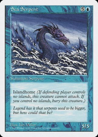 Sea Serpent [Fifth Edition] MTG Single Magic: The Gathering  | Multizone: Comics And Games