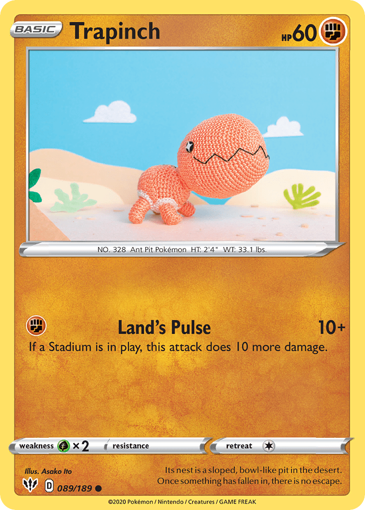 Trapinch (089/189) [Sword & Shield: Darkness Ablaze] Pokemon Single Pokémon  | Multizone: Comics And Games