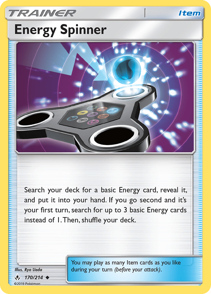 Energy Spinner (170/214) [Sun & Moon: Unbroken Bonds] Pokemon Single Pokémon  | Multizone: Comics And Games