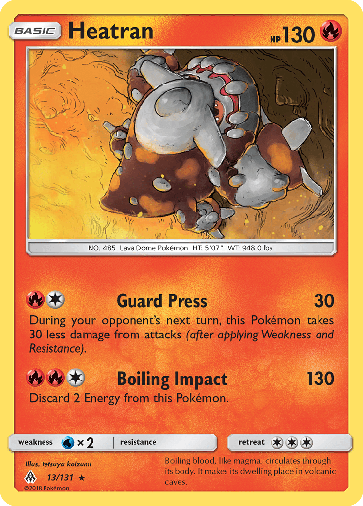 Heatran (13/131) [Sun & Moon: Forbidden Light] Pokemon Single Pokémon  | Multizone: Comics And Games