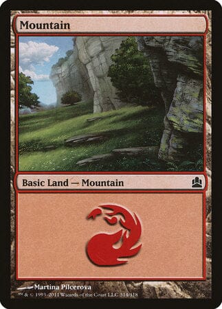 Mountain (314) [Commander 2011] MTG Single Magic: The Gathering  | Multizone: Comics And Games