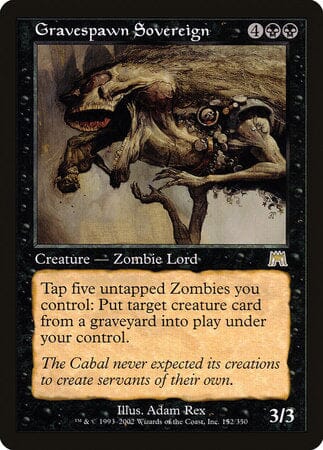 Gravespawn Sovereign [Onslaught] MTG Single Magic: The Gathering  | Multizone: Comics And Games