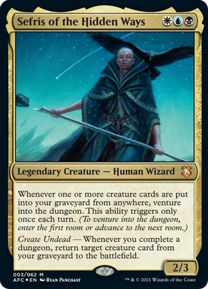 Sefris of the Hidden Ways (Display Commander) [Dungeons & Dragons: Adventures in the Forgotten Realms Commander] MTG Single Magic: The Gathering  | Multizone: Comics And Games