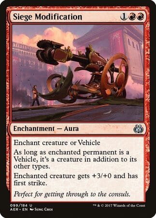 Siege Modification [Aether Revolt] MTG Single Magic: The Gathering  | Multizone: Comics And Games