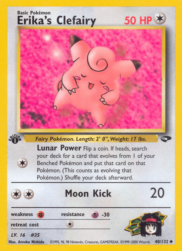 Erika's Clefairy (40/132) [Gym Challenge 1st Edition] Pokemon Single Pokémon  | Multizone: Comics And Games