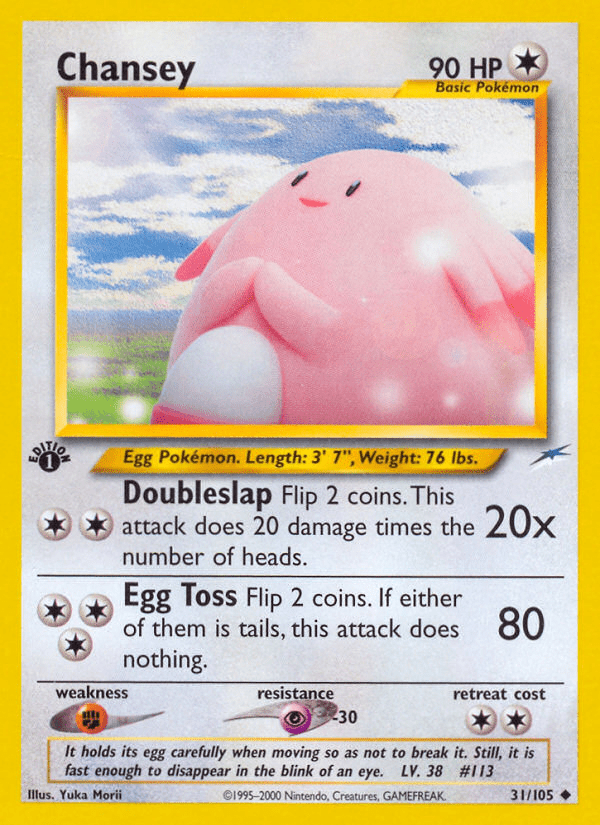 Chansey (31/105) [Neo Destiny 1st Edition] Pokemon Single Pokémon  | Multizone: Comics And Games