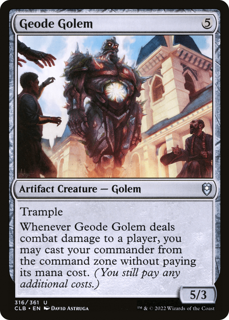 Geode Golem [Commander Legends: Battle for Baldur's Gate] MTG Single Magic: The Gathering  | Multizone: Comics And Games