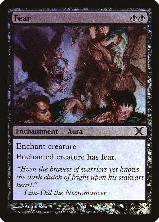 Fear (Premium Foil) [Tenth Edition] MTG Single Magic: The Gathering  | Multizone: Comics And Games