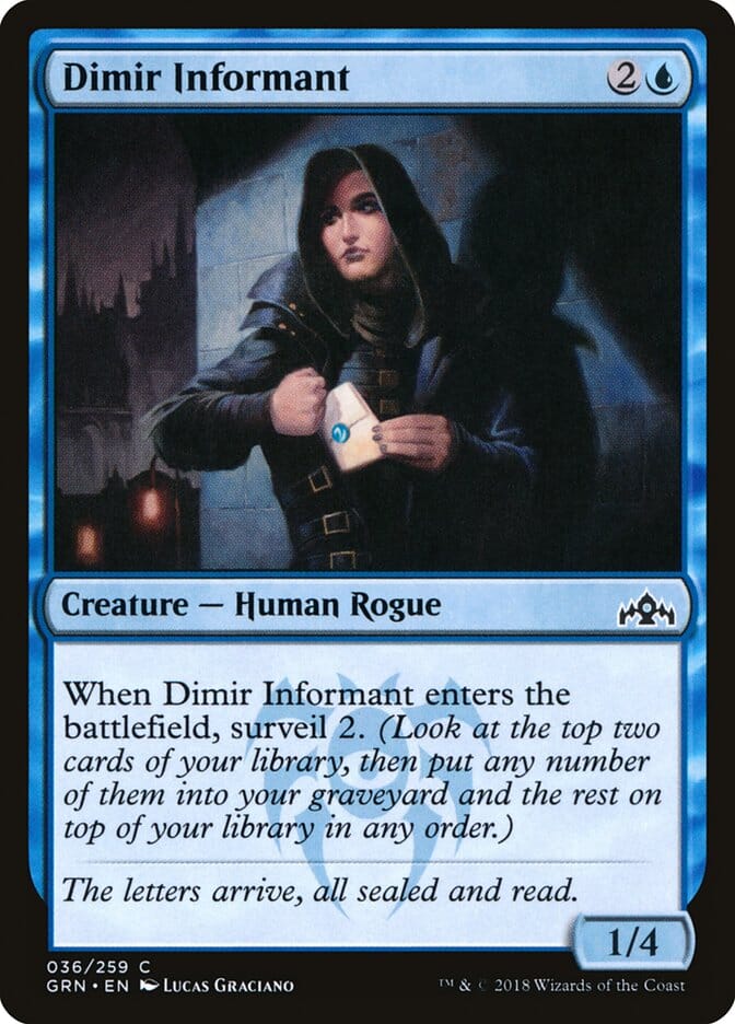 Dimir Informant [Guilds of Ravnica] MTG Single Magic: The Gathering  | Multizone: Comics And Games