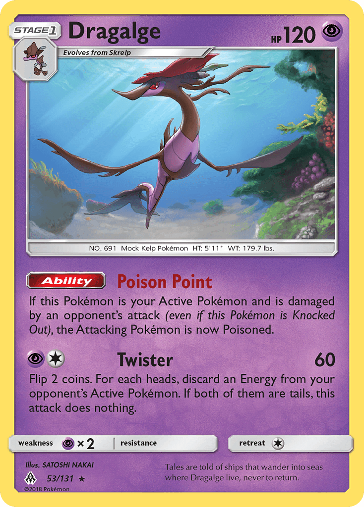 Dragalge (53/131) [Sun & Moon: Forbidden Light] Pokemon Single Pokémon  | Multizone: Comics And Games