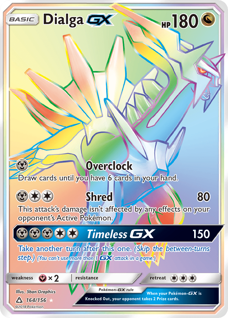 Dialga GX (164/156) [Sun & Moon: Ultra Prism] Pokemon Single Pokémon  | Multizone: Comics And Games