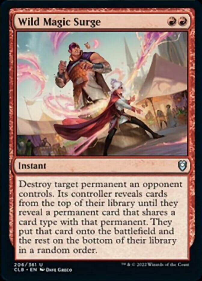 Wild Magic Surge [Commander Legends: Battle for Baldur's Gate] MTG Single Magic: The Gathering  | Multizone: Comics And Games