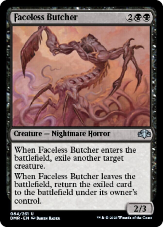 Faceless Butcher [Dominaria Remastered] MTG Single Magic: The Gathering  | Multizone: Comics And Games