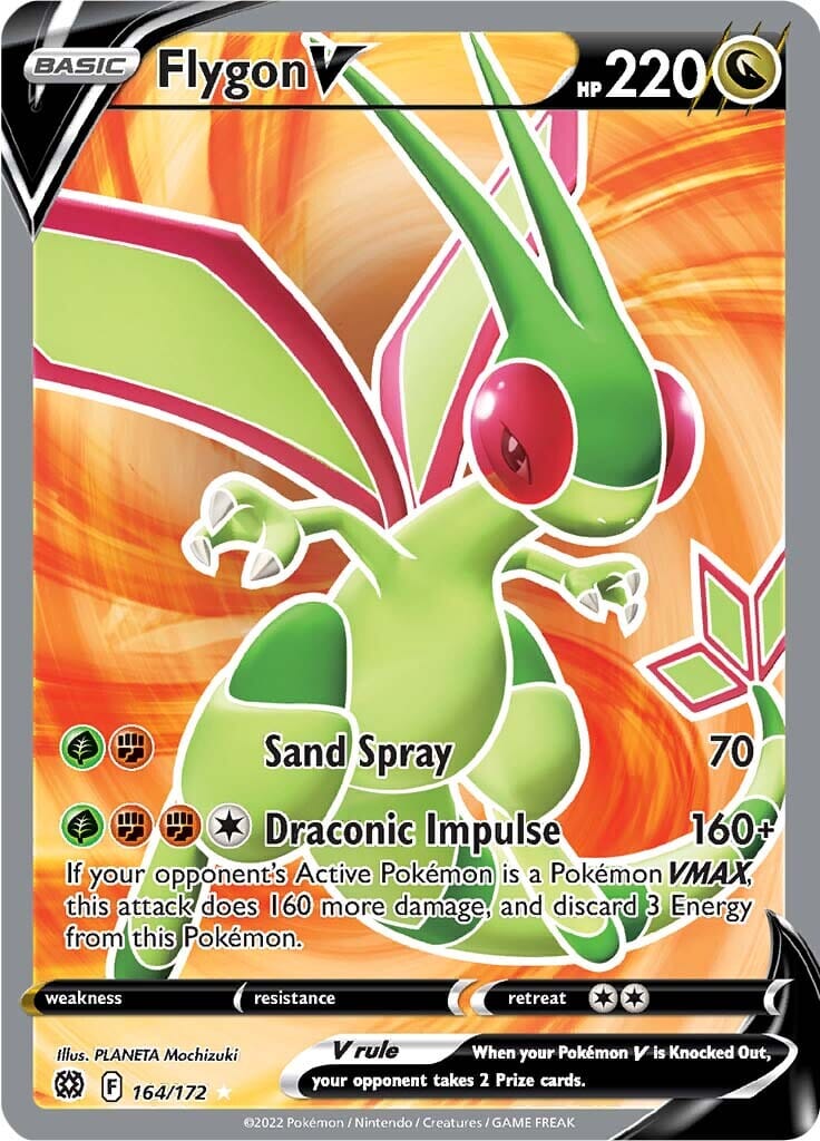 Flygon V (164/172) [Sword & Shield: Brilliant Stars] Pokemon Single Pokémon  | Multizone: Comics And Games