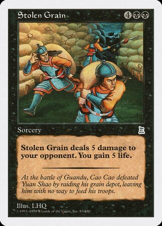 Stolen Grain [Portal Three Kingdoms] MTG Single Magic: The Gathering  | Multizone: Comics And Games